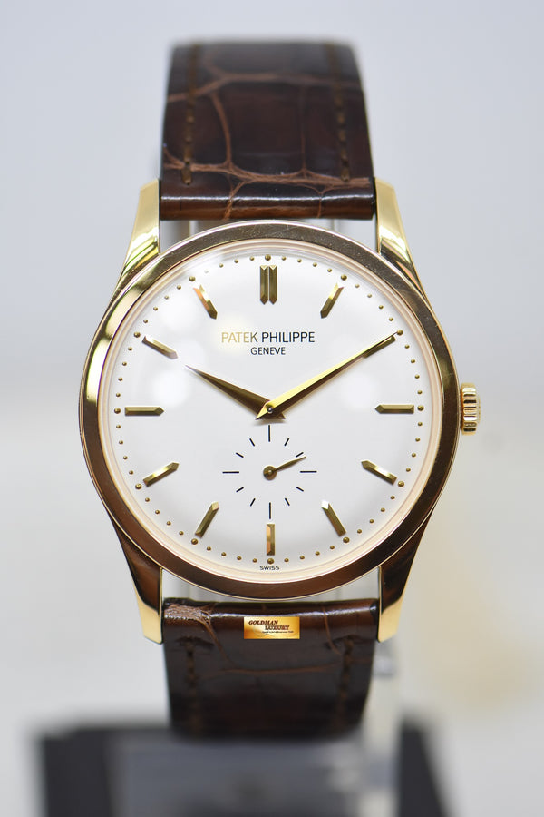 [SOLD] PATEK PHILIPPE CALATRAVA 37mm 18K YELLOW GOLD MANUAL WINDING 5196J (MINT)