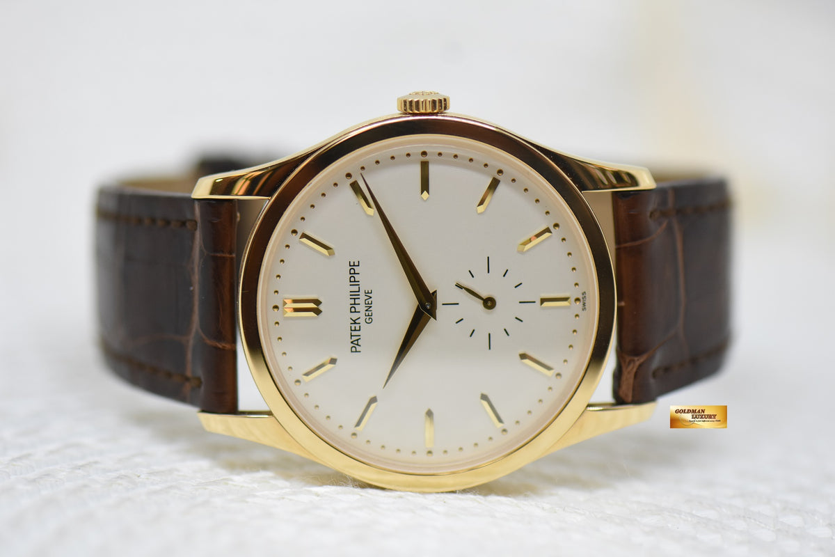 [SOLD] PATEK PHILIPPE CALATRAVA 37mm 18K YELLOW GOLD MANUAL WINDING 5196J (MINT)