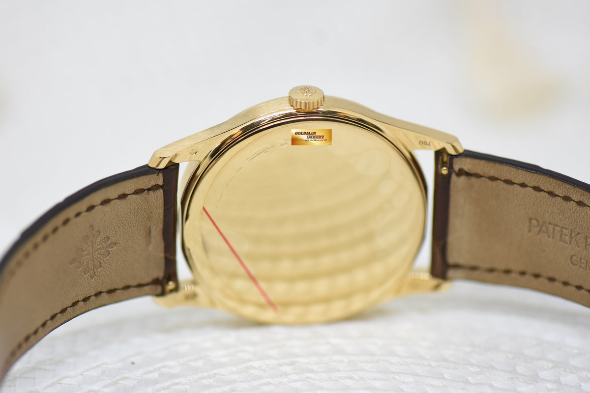 [SOLD] PATEK PHILIPPE CALATRAVA 37mm 18K YELLOW GOLD MANUAL WINDING 5196J (MINT)
