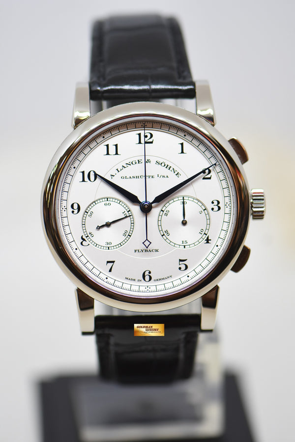 [SOLD] A.LANGE & SOHNE 1815 FLYBACK CHRONOGRAPH WHITE GOLD MANUAL WINDING 402.026 (MINT)