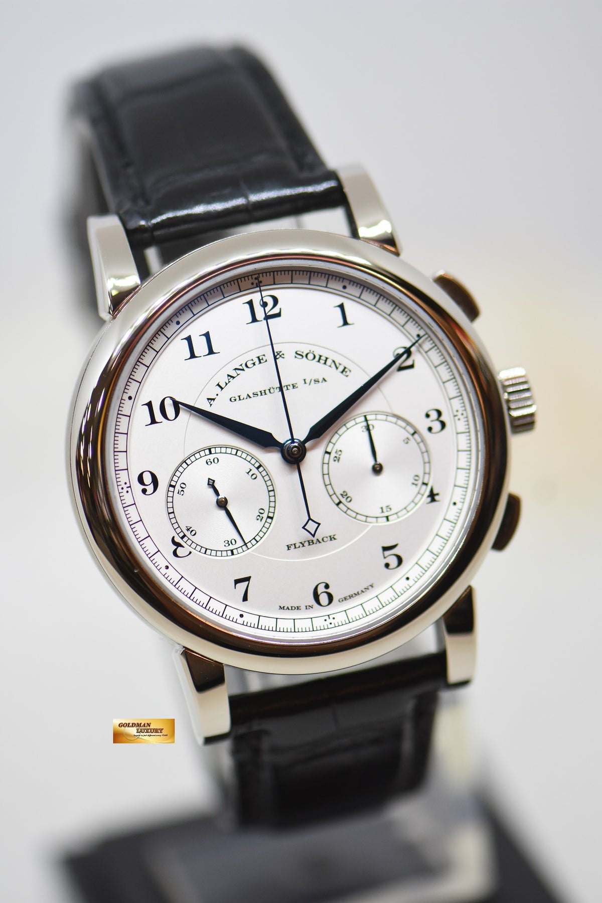[SOLD] A.LANGE & SOHNE 1815 FLYBACK CHRONOGRAPH WHITE GOLD MANUAL WINDING 402.026 (MINT)