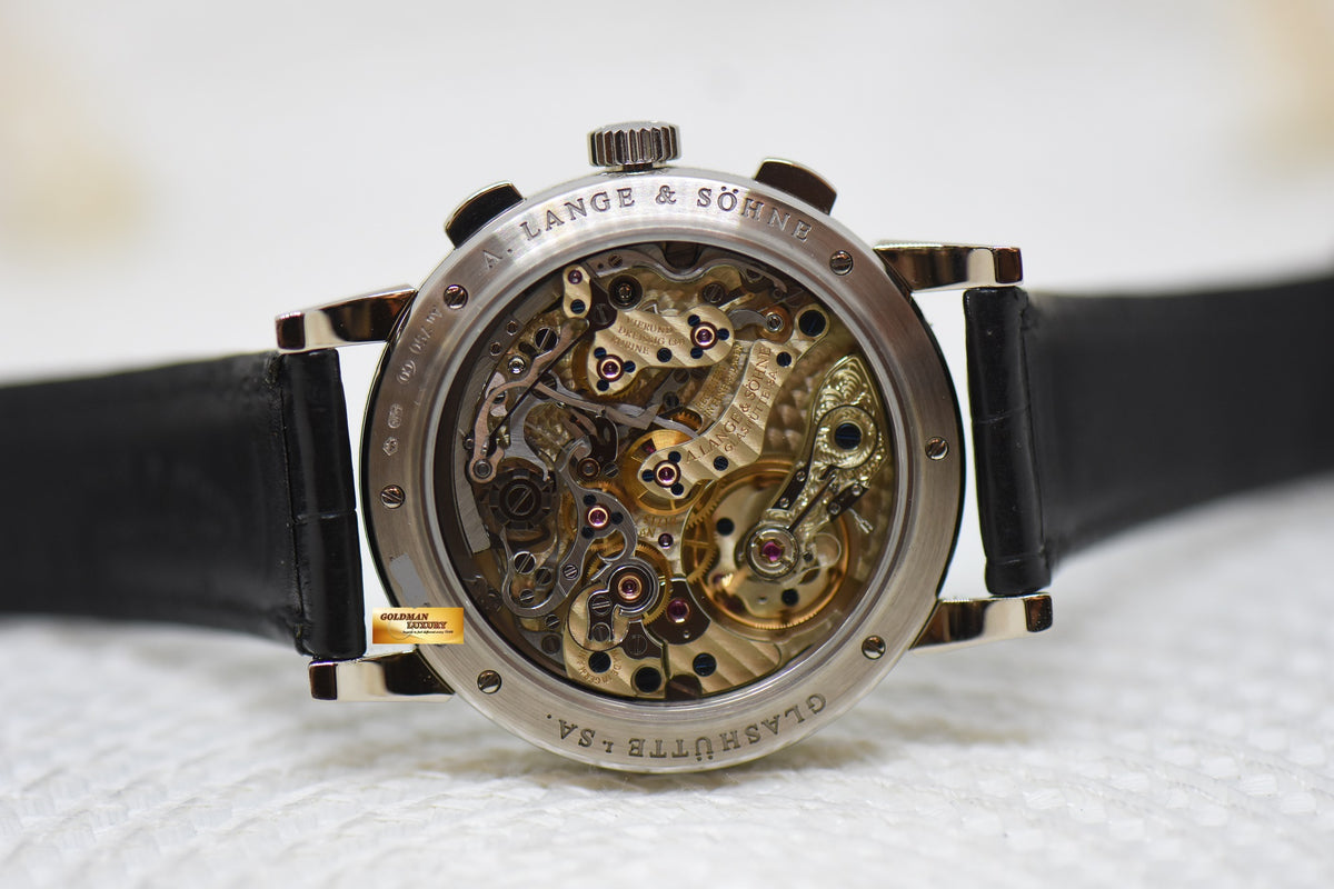 [SOLD] A.LANGE & SOHNE 1815 FLYBACK CHRONOGRAPH WHITE GOLD MANUAL WINDING 402.026 (MINT)