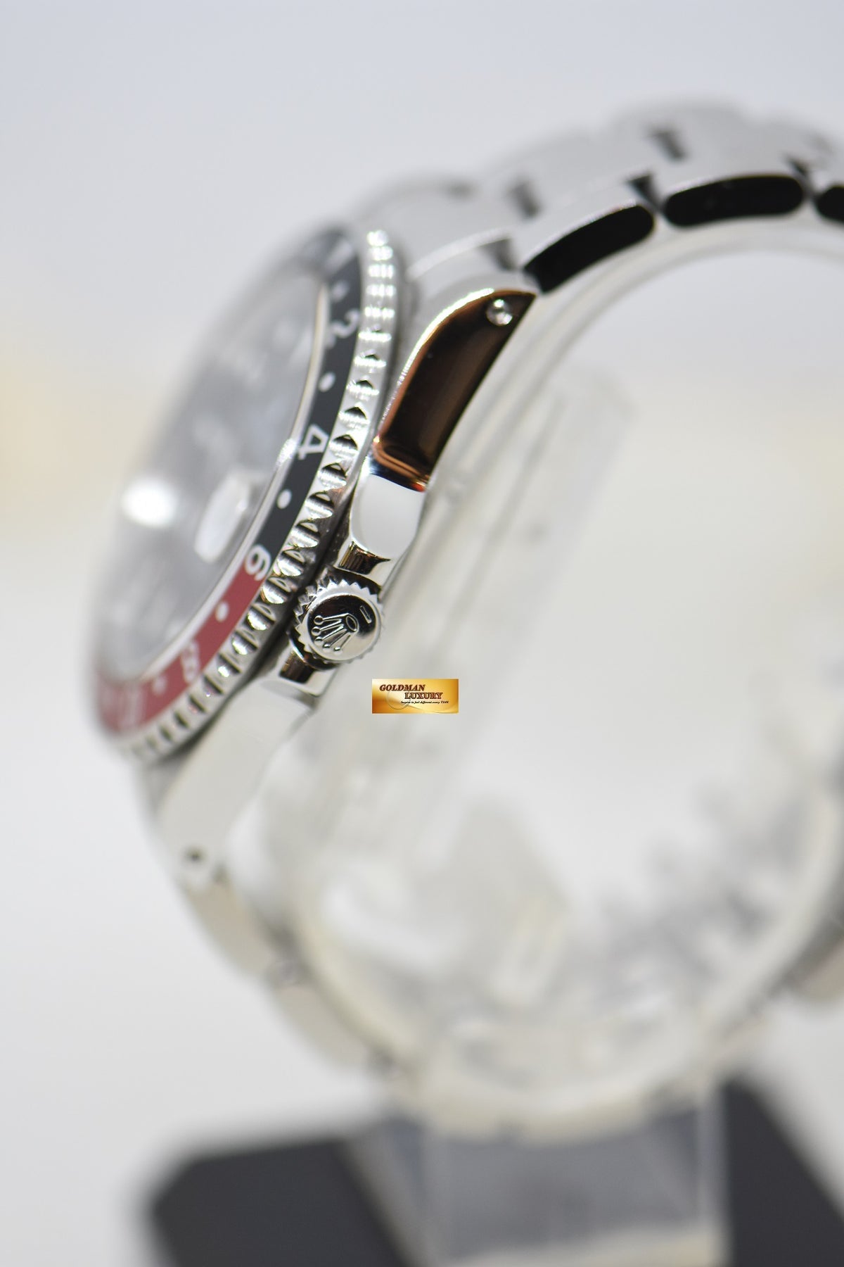 [SOLD] ROLEX OYSTER PERPETUAL GMT-MASTER II 40mm RED/BLUE COKE BEZEL STEEL OYSTER BRACELET 16710 (MINT)