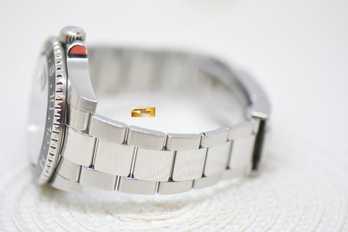 [SOLD] ROLEX OYSTER GMT-MASTER II CERAMIC BLACK STEEL IN OYSTER BRACELET 116710LN (MINT)