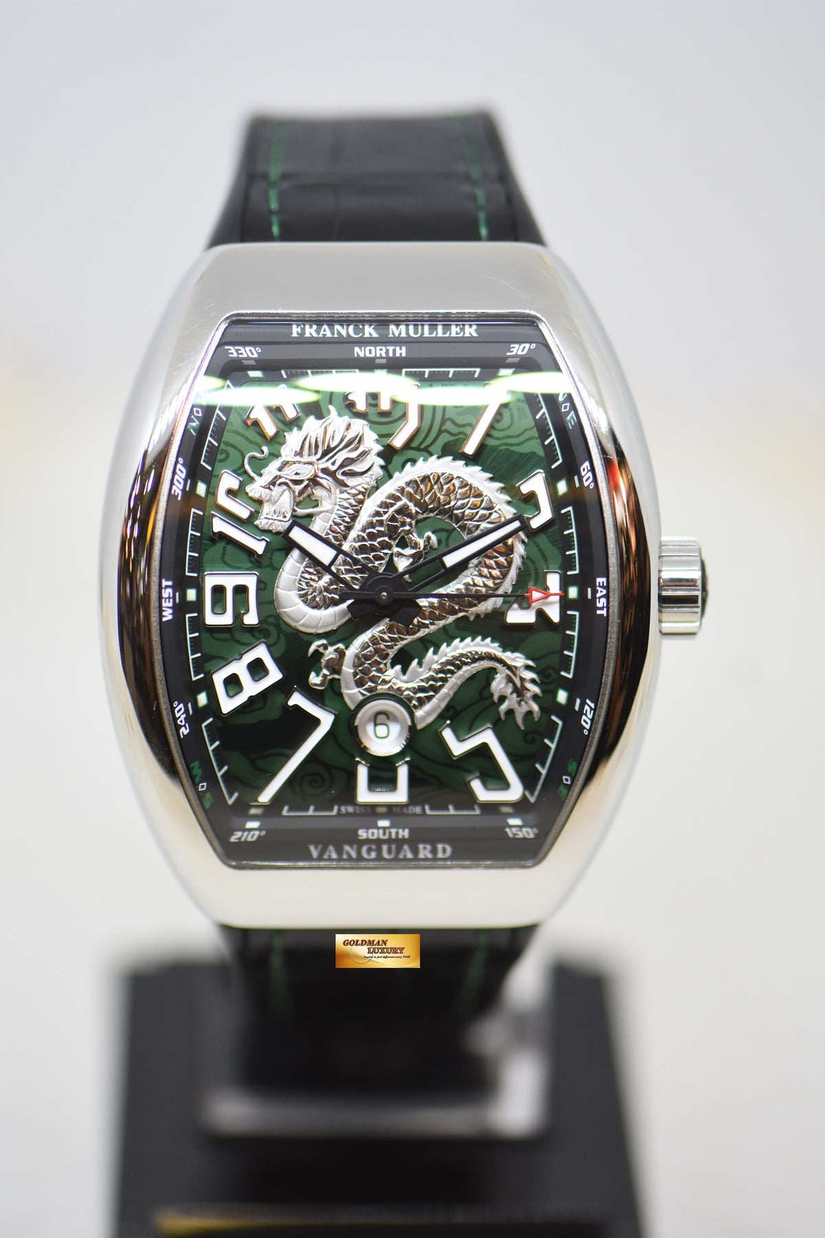 [SOLD] FRANCK MULLER VANGUARD DRAGON KING VR GREEN IN STRAP AUTOMATIC V45SCDT (MINT)