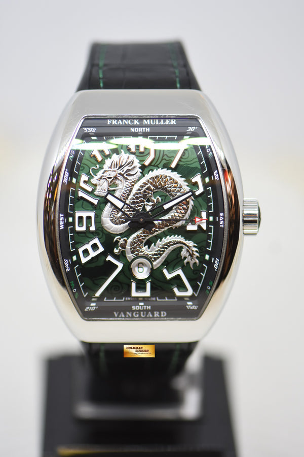[SOLD] FRANCK MULLER VANGUARD DRAGON KING VR GREEN IN STRAP AUTOMATIC V45SCDT (MINT)