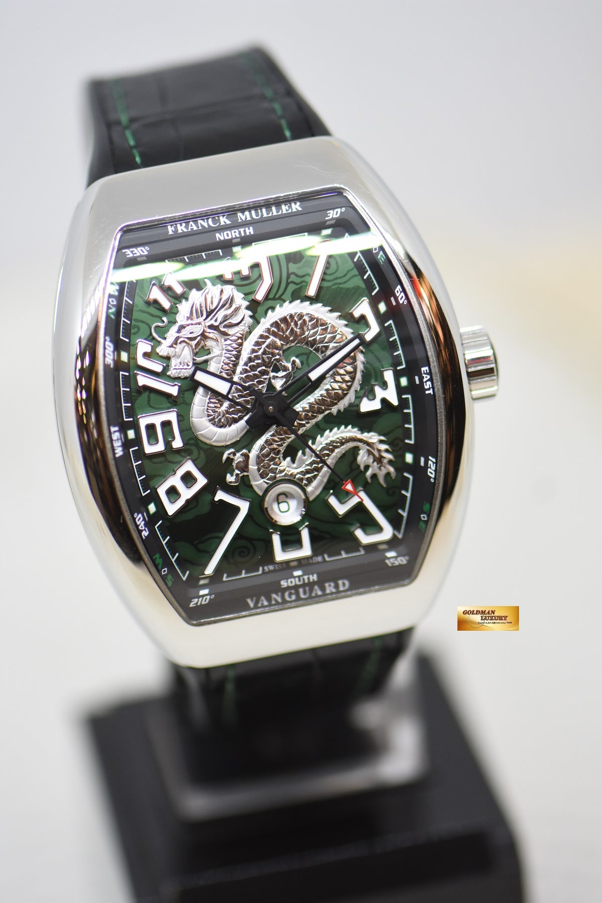 [SOLD] FRANCK MULLER VANGUARD DRAGON KING VR GREEN IN STRAP AUTOMATIC V45SCDT (MINT)