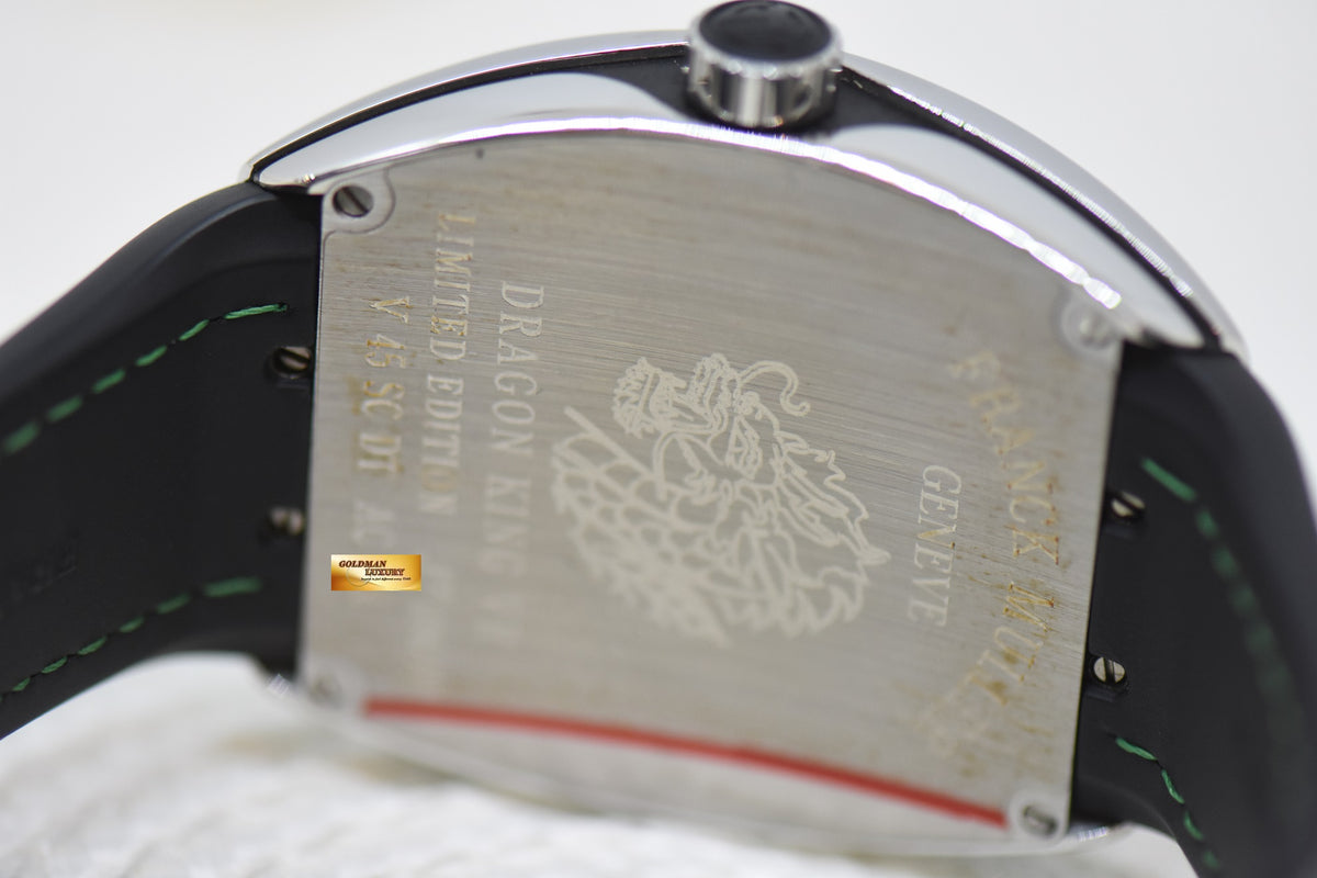 [SOLD] FRANCK MULLER VANGUARD DRAGON KING VR GREEN IN STRAP AUTOMATIC V45SCDT (MINT)