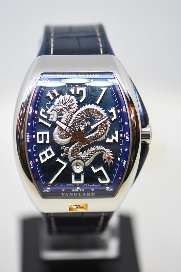 [SOLD] FRANCK MULLER VANGUARD DRAGON KING YACHTING BLUE IN STRAP AUTOMATIC V45SCDT (MINT)