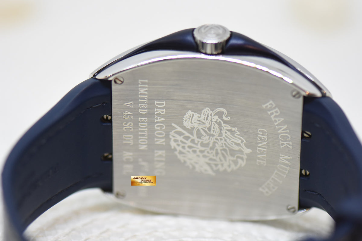 [SOLD] FRANCK MULLER VANGUARD DRAGON KING YACHTING BLUE IN STRAP AUTOMATIC V45SCDT (MINT)