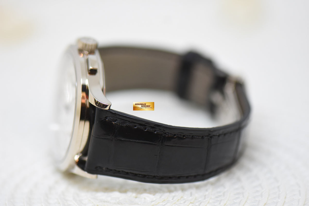 [SOLD] PATEK PHILIPPE CHRONOGRAPH 39MM 18K WHITE GOLD IN LEATHER STRAP MANUAL 5170G (MINT)