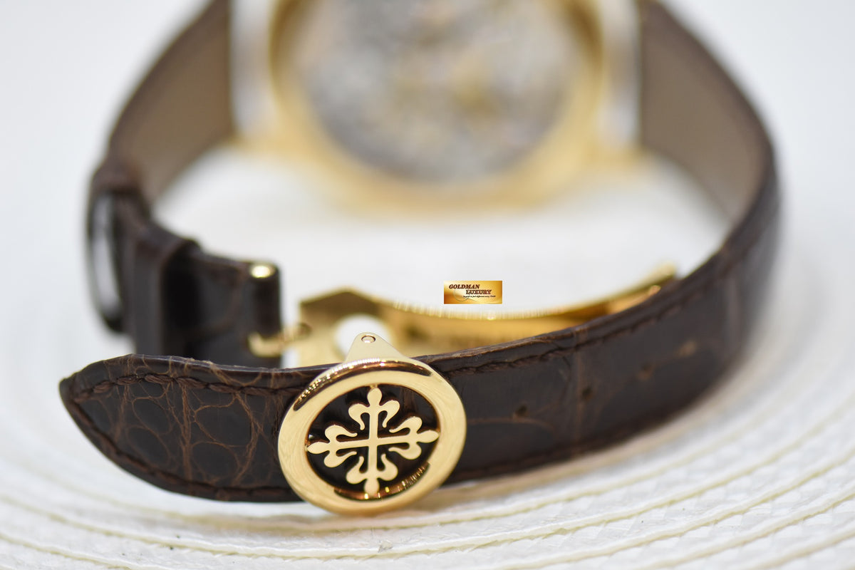 [SOLD] PATEK PHILIPPE CHRONOGRAPH 39MM 18K YELLOW GOLD IN LEATHER STRAP MANUAL 5170J (MINT)