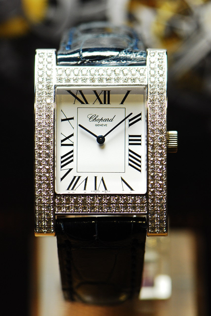 [SOLD] CHOPARD H-WATCH 18K WHITE GOLD DIAMOND MANUAL (NEW-UNWORN)