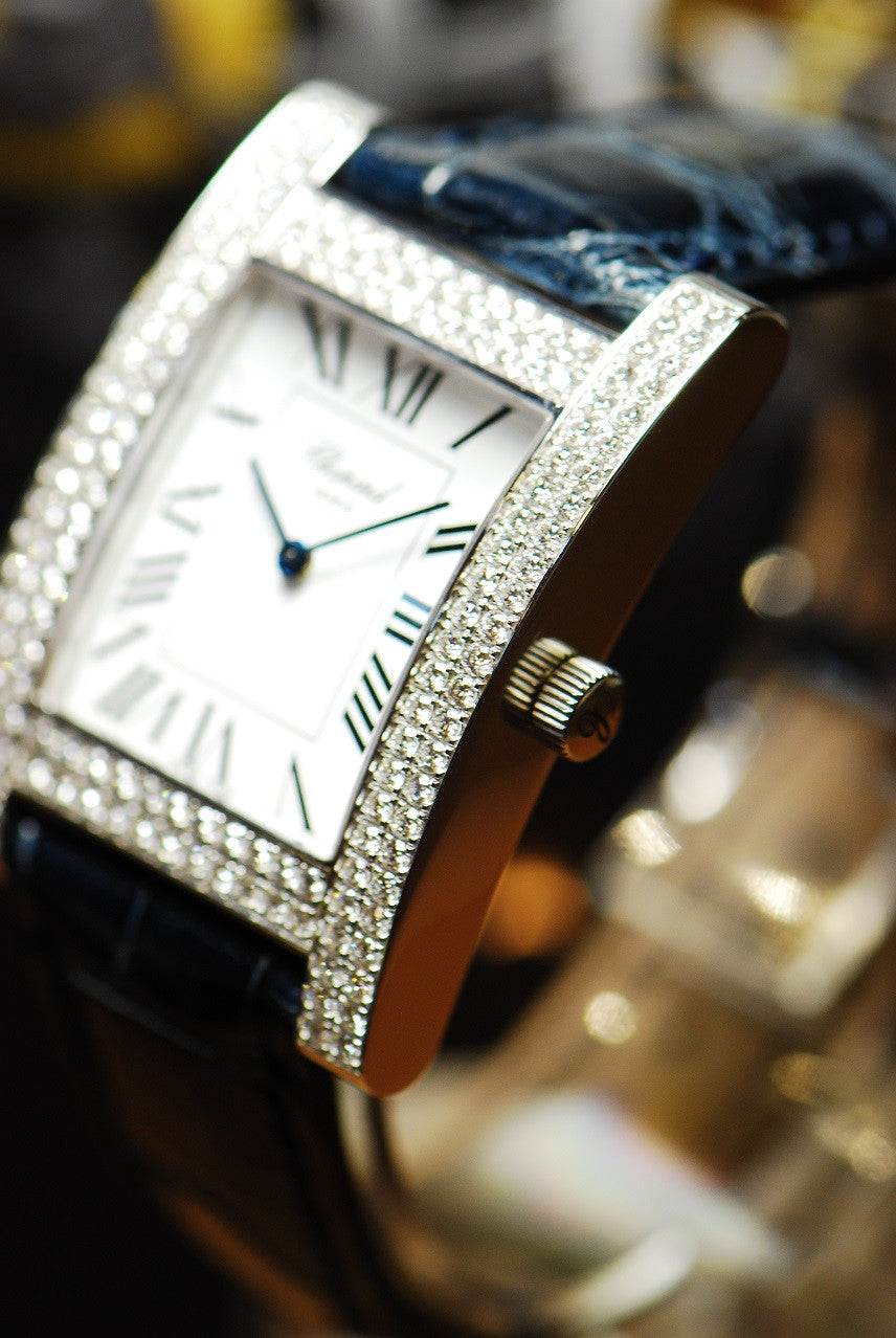 [SOLD] CHOPARD H-WATCH 18K WHITE GOLD DIAMOND MANUAL (NEW-UNWORN)