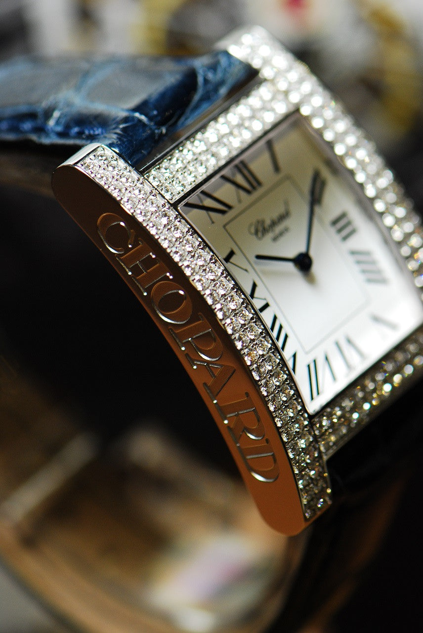 [SOLD] CHOPARD H-WATCH 18K WHITE GOLD DIAMOND MANUAL (NEW-UNWORN)