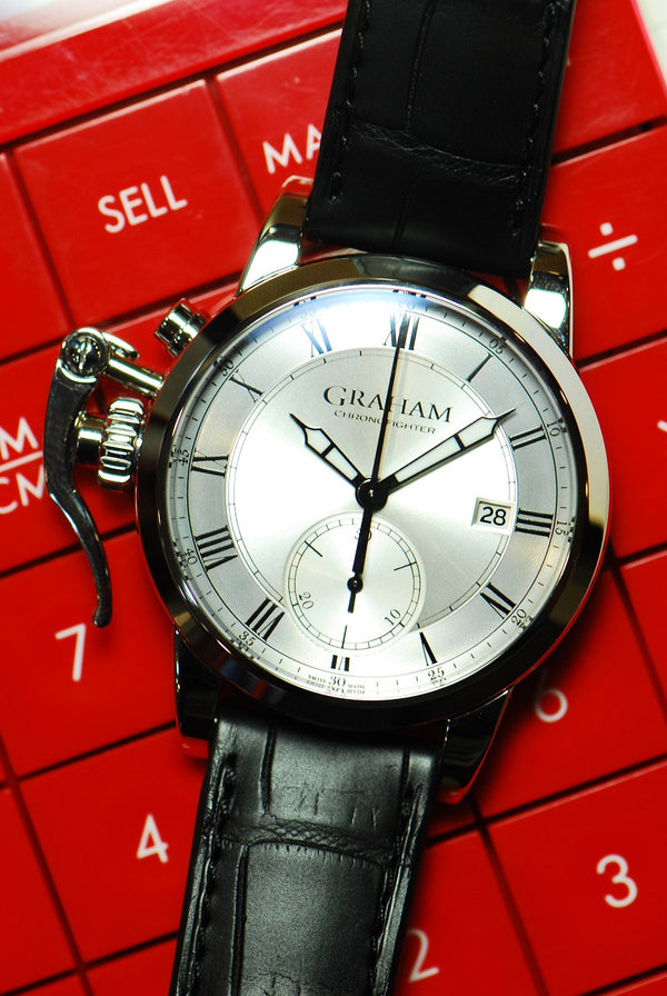 [SOLD] GRAHAM CHRONOFIGHTER 1695 SILVER 925 CHRONOGRAPH (NEW - UNWORN)
