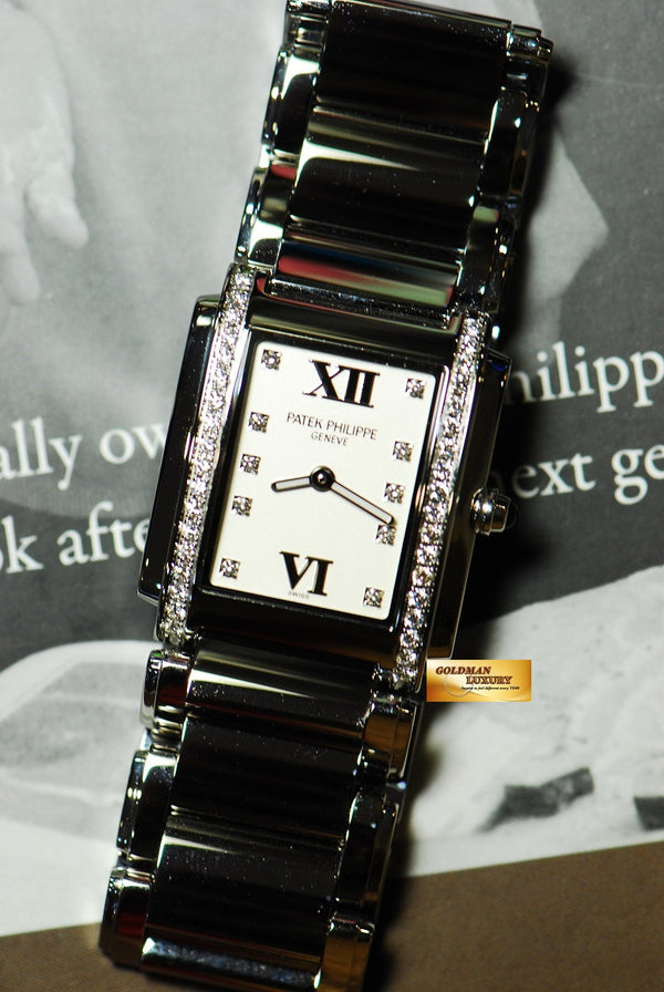 [SOLD] PATEK PHILIPPE TWENTY – 4 LADIES DIAMONDS QUARTZ (LNIB)