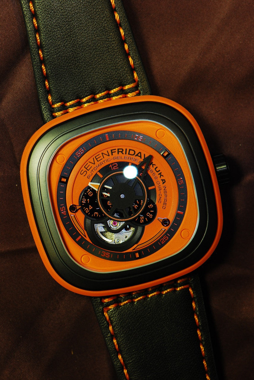 [SOLD] SEVENFRIDAY ESSENCE ORANGE AUTOMATIC P1/03 (NEW-UNWORN)
