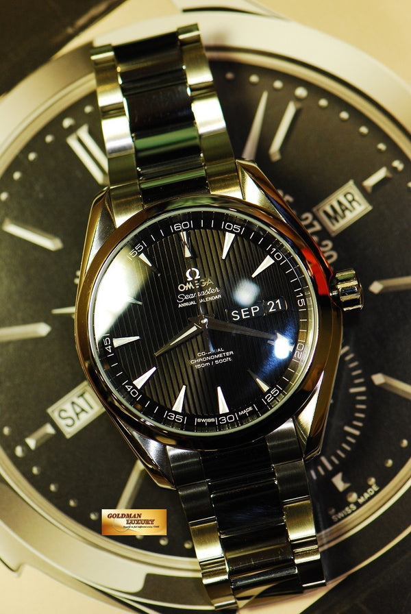 [SOLD] OMEGA SEAMASTER AQUA TERRA 150m ANNUAL CALENDAR DAY-DATE CO-AXIAL AUTOMATIC (MINT)