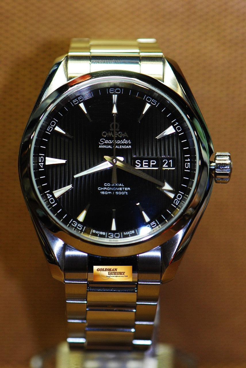 [SOLD] OMEGA SEAMASTER AQUA TERRA 150m ANNUAL CALENDAR DAY-DATE CO-AXIAL AUTOMATIC (MINT)