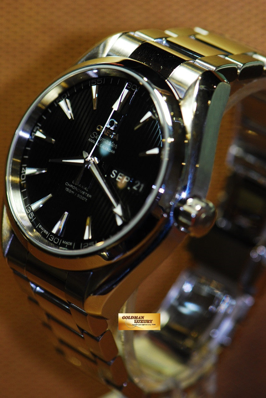 [SOLD] OMEGA SEAMASTER AQUA TERRA 150m ANNUAL CALENDAR DAY-DATE CO-AXIAL AUTOMATIC (MINT)