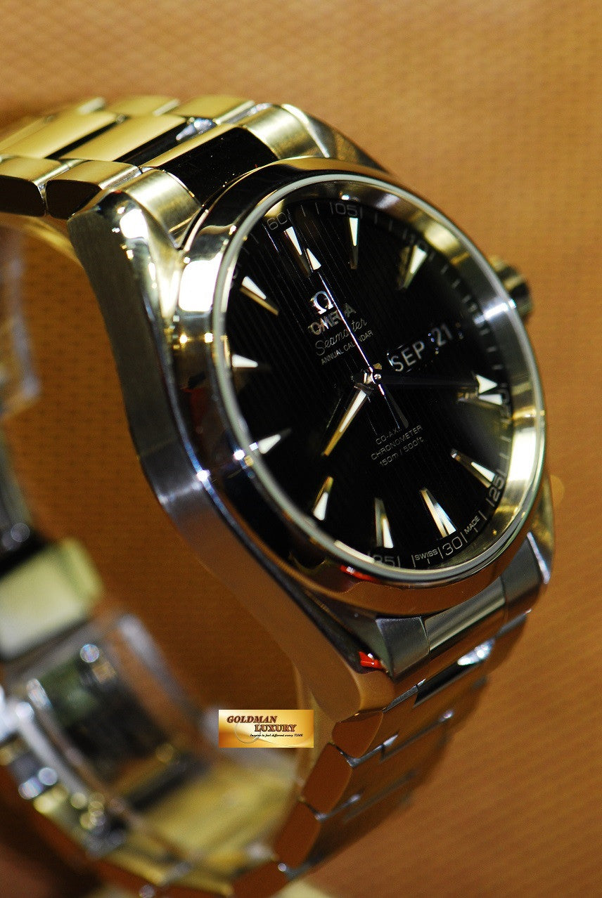 [SOLD] OMEGA SEAMASTER AQUA TERRA 150m ANNUAL CALENDAR DAY-DATE CO-AXIAL AUTOMATIC (MINT)