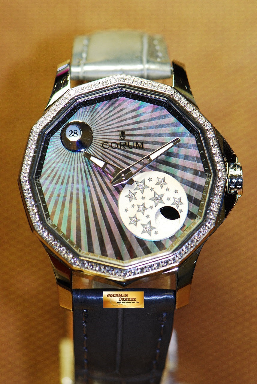 [SOLD] CORUM ADMIRAL LADIES DIAMOND MYSTERY MOON AUTOMATIC (MINT)