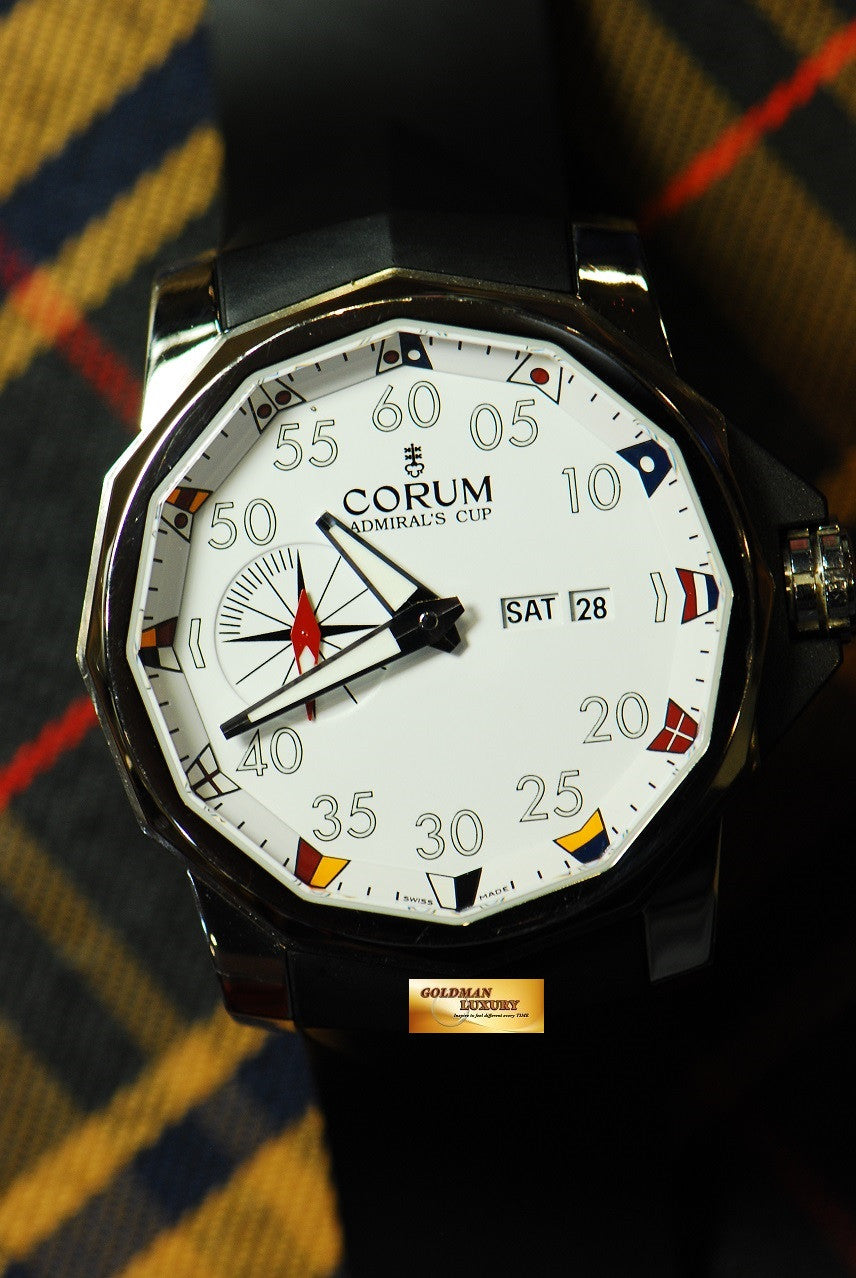 [SOLD] CORUM ADMIRAL'S CUP 48mm AUTOMATIC WHITE (NEAR MINT)
