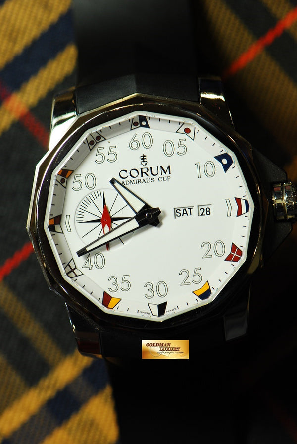 [SOLD] CORUM ADMIRAL'S CUP 48mm AUTOMATIC WHITE (NEAR MINT)