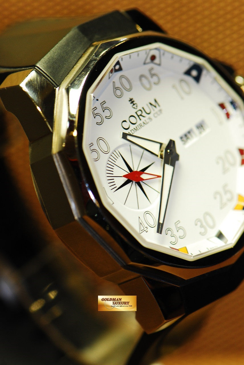 [SOLD] CORUM ADMIRAL'S CUP 48mm AUTOMATIC WHITE (NEAR MINT)