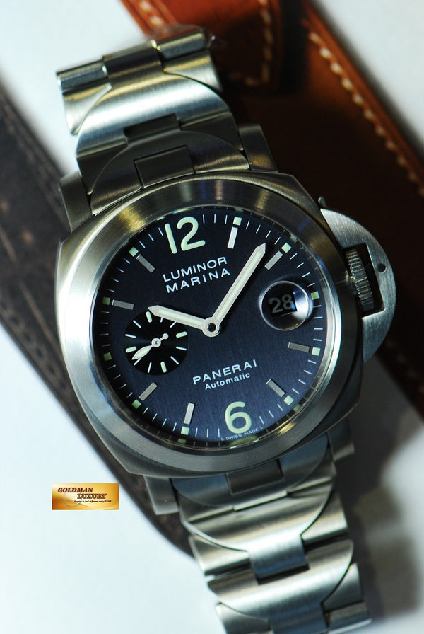 [SOLD] PANERAI LUMINOR MARINA PAM 91 AUTOMATIC (RARE BLUE) (MINT)