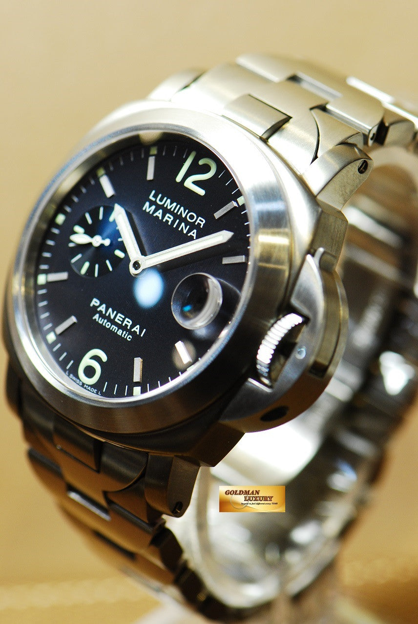 [SOLD] PANERAI LUMINOR MARINA PAM 91 AUTOMATIC (RARE BLUE) (MINT)