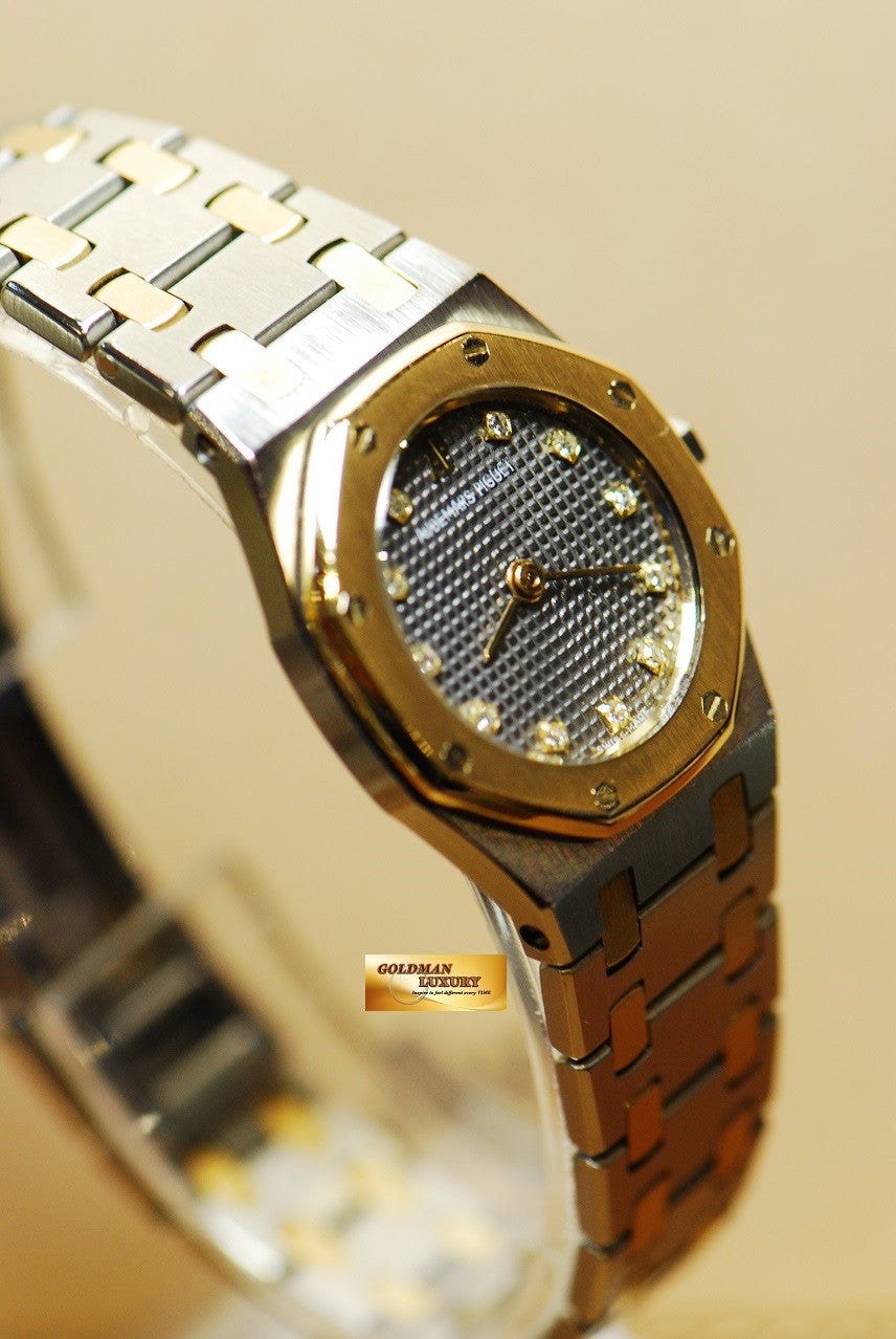 [SOLD ] AUDEMARS PIGUET ROYAL OAK LADIES HALF-GOLD 24mm DIAMONDS QUARTZ
