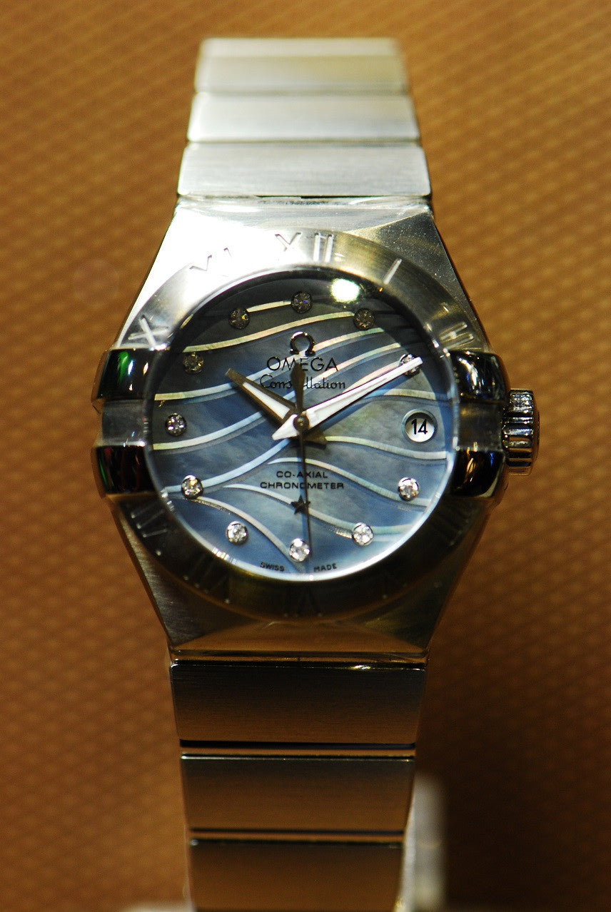 [SOLD] OMEGA CONSTELLATION DIAMONDS LADIES 27mm AUTOMATIC MOP (LNIB)