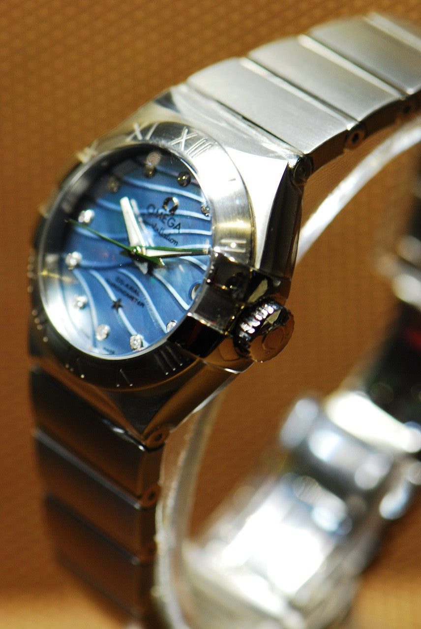 [SOLD] OMEGA CONSTELLATION DIAMONDS LADIES 27mm AUTOMATIC MOP (LNIB)