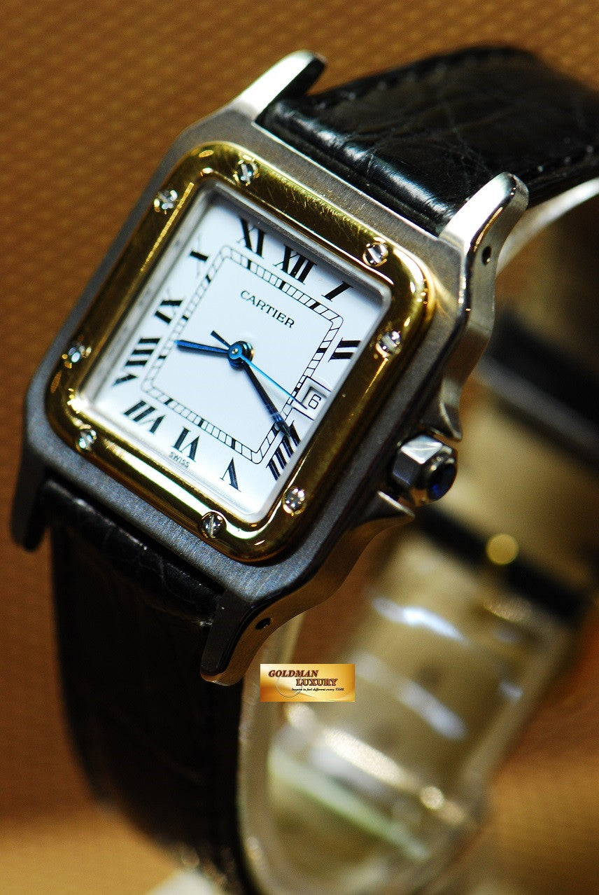 [SOLD] SANTOS De CARTIER HALF-GOLD GENT AUTOMATIC (NEAR MINT)