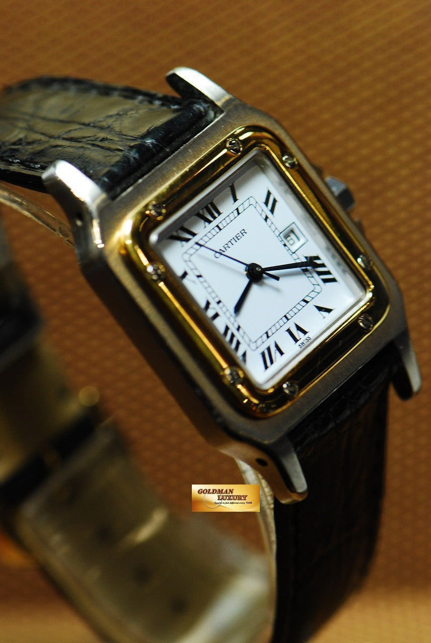 [SOLD] SANTOS De CARTIER HALF-GOLD GENT AUTOMATIC (NEAR MINT)