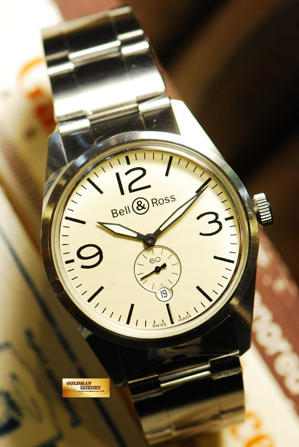 [SOLD] BELL & ROSS HERITAGE ROUND BR-123-95 AUTOMATIC (NEW-UNWORN)