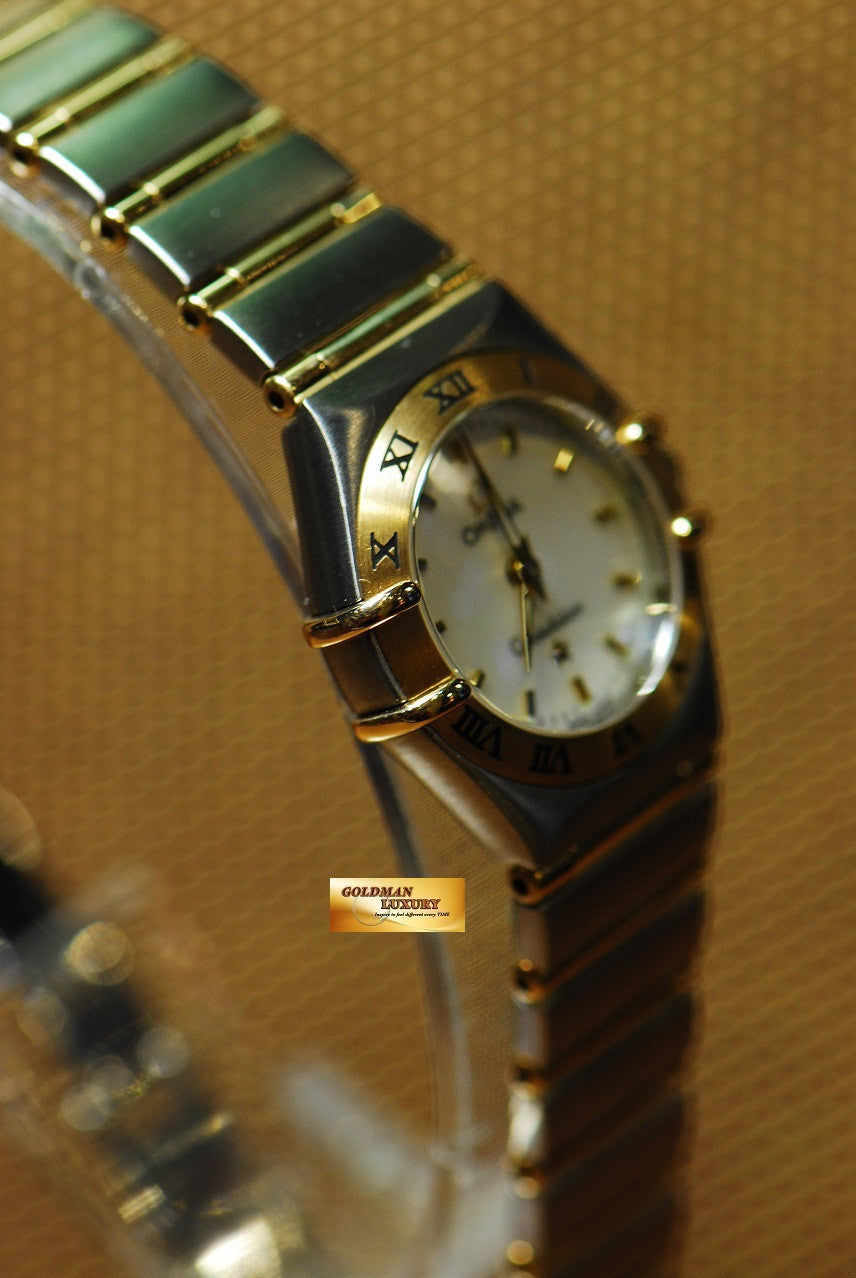 [SOLD] OMEGA CONSTELLATION 22mm LADIES SIZE MOP QUARTZ (MINT)