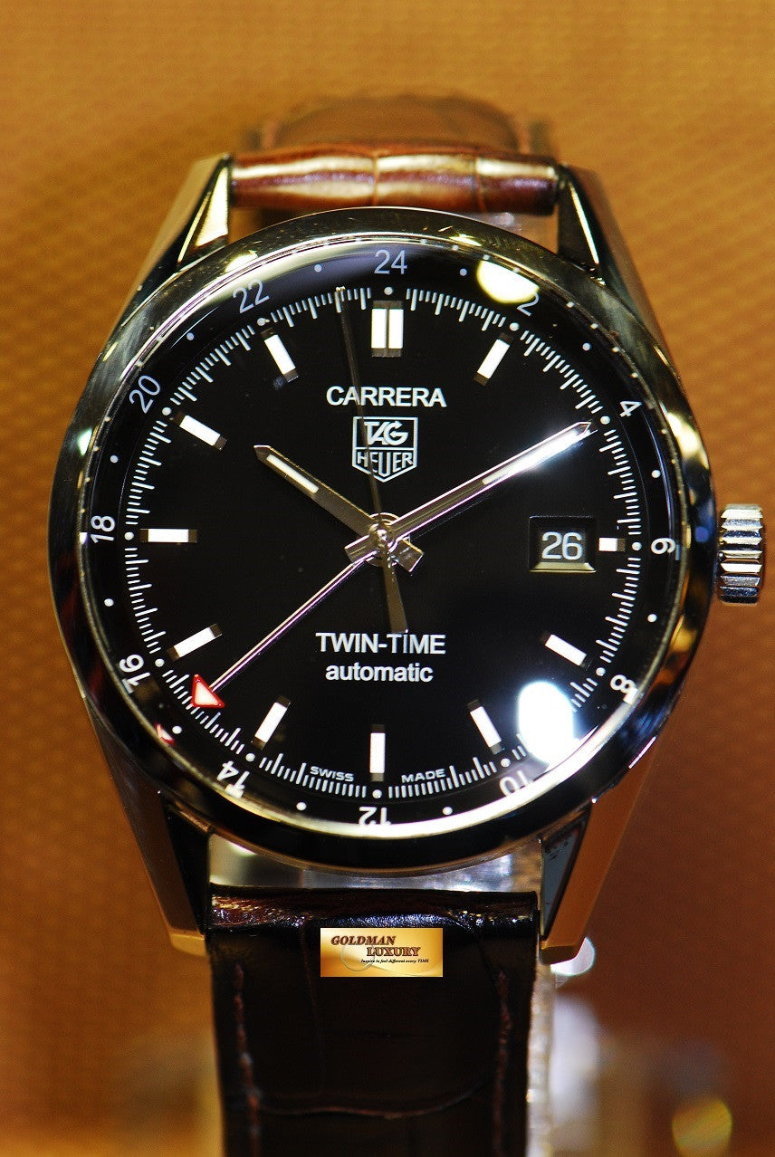 [SOLD] TAG HEUER CARRERA TWIN TIME CALIBRE 7 AUTOMATIC BLACK