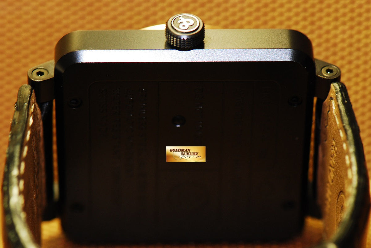 [SOLD] BELL & ROSS AVIATOR 46mm GOLD PVD BLACK AUTOMATIC