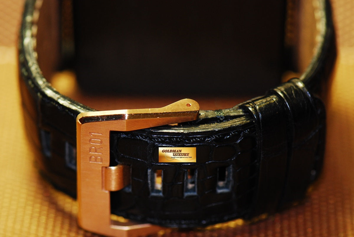 [SOLD] BELL & ROSS AVIATOR 46mm GOLD PVD BLACK AUTOMATIC