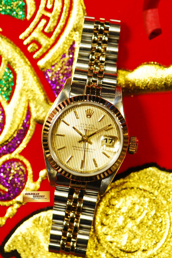 [SOLD] ROLEX OYSTER DATEJUST 26mm LADIES HALF-GOLD Ref : 69173