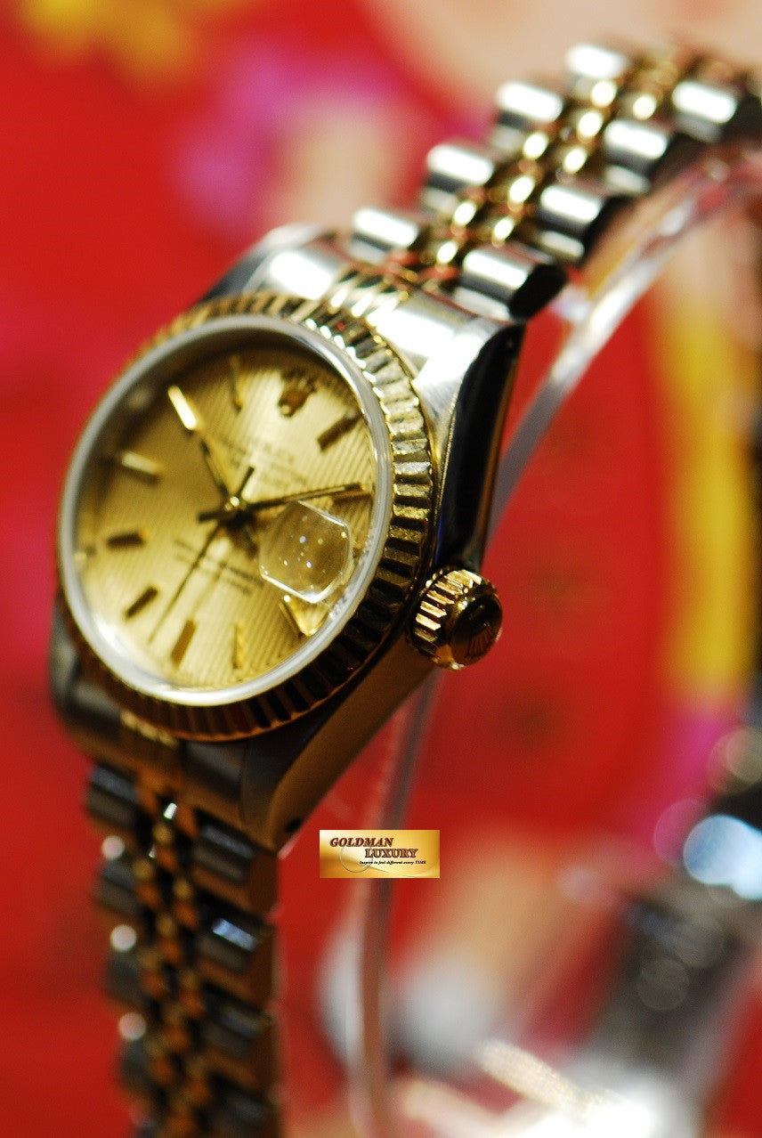 [SOLD] ROLEX OYSTER DATEJUST 26mm LADIES HALF-GOLD Ref : 69173