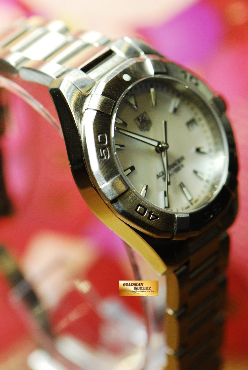 [SOLD] TAG HEUER AQUARACER LADIES MOP MIDSIZE QUARTZ (MINT)