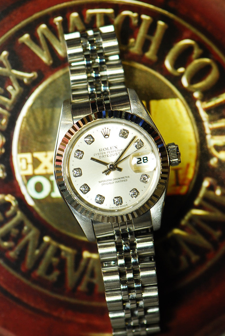 [SOLD] ROLEX OYSTER DATEJUST LADIES DIAMOND DIAL Ref 69174