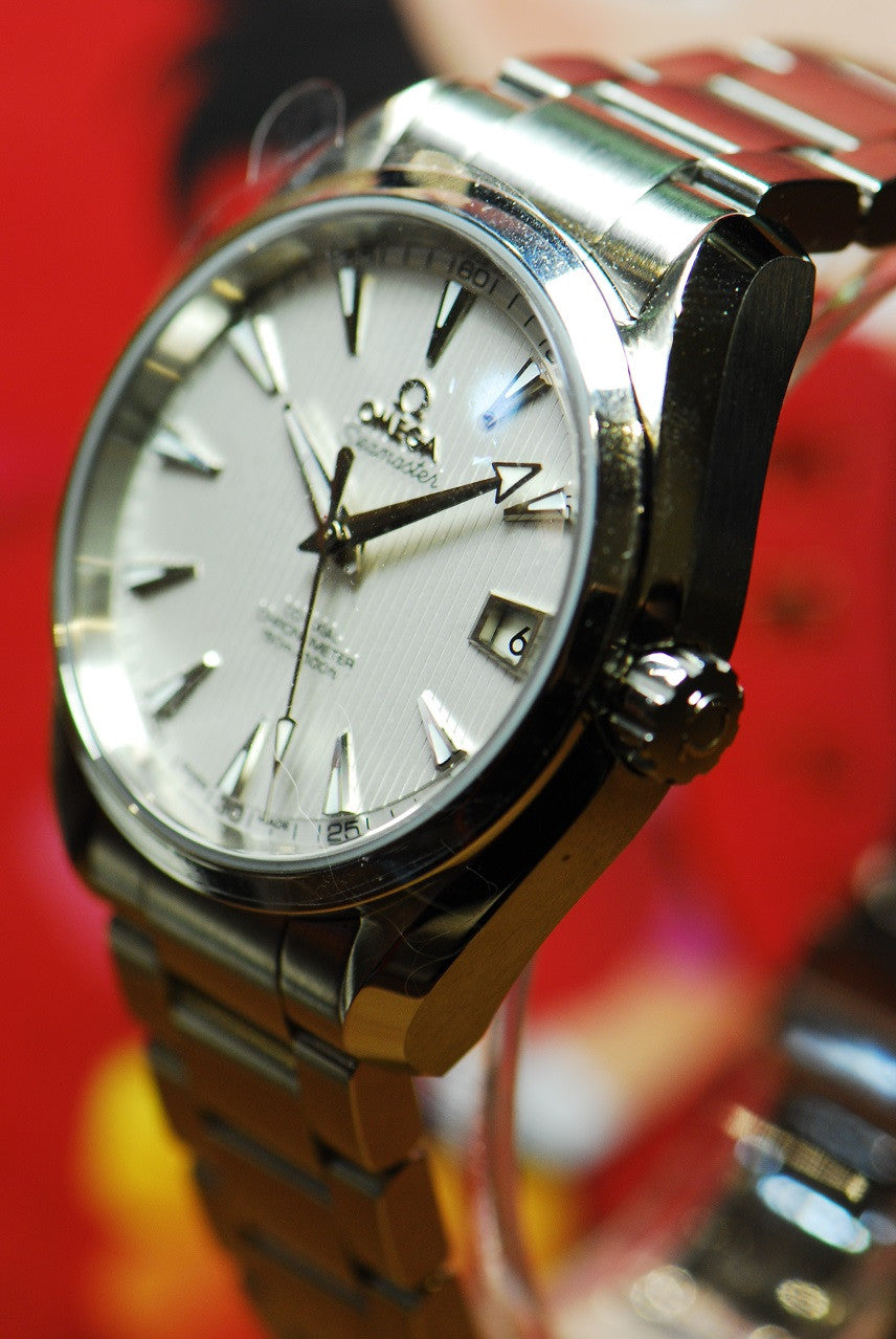 [ SOLD ] OMEGA SEAMASTER AQUA TERRA 39mm SILVER AUTOMATIC