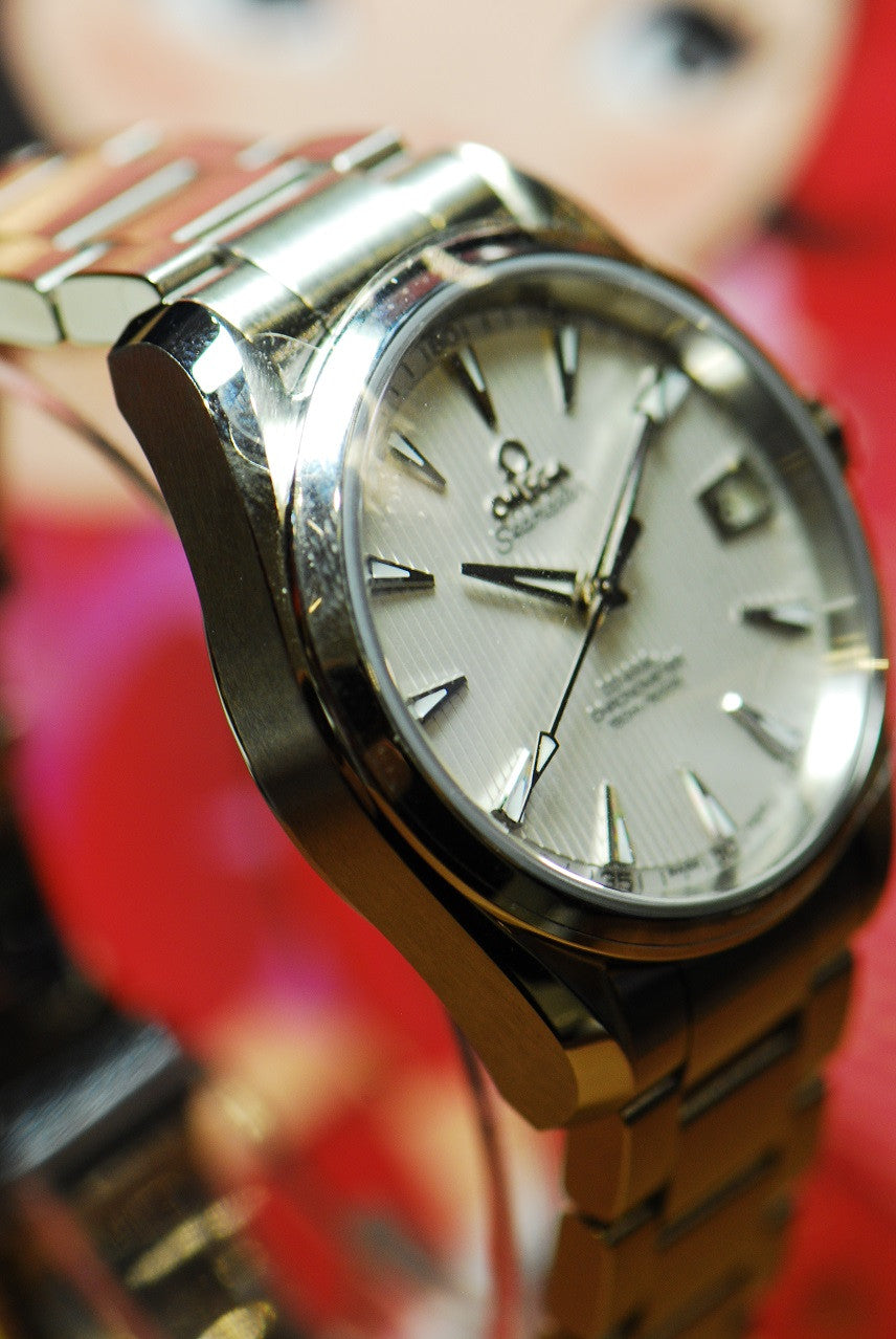 [ SOLD ] OMEGA SEAMASTER AQUA TERRA 39mm SILVER AUTOMATIC