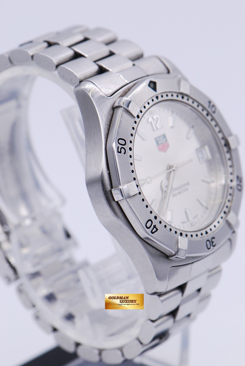 [SOLD] TAG HEUER PROFESSIONAL 2000 GENTS-SIZE SILVER QUARTZ