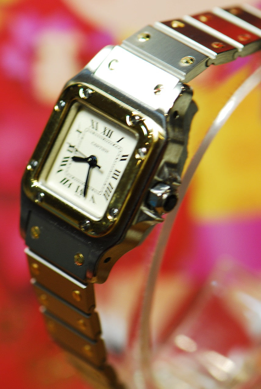 [SOLD] CARTIER SANTOS GALBEE HALF-GOLD LADIES SMALL AUTOMATIC